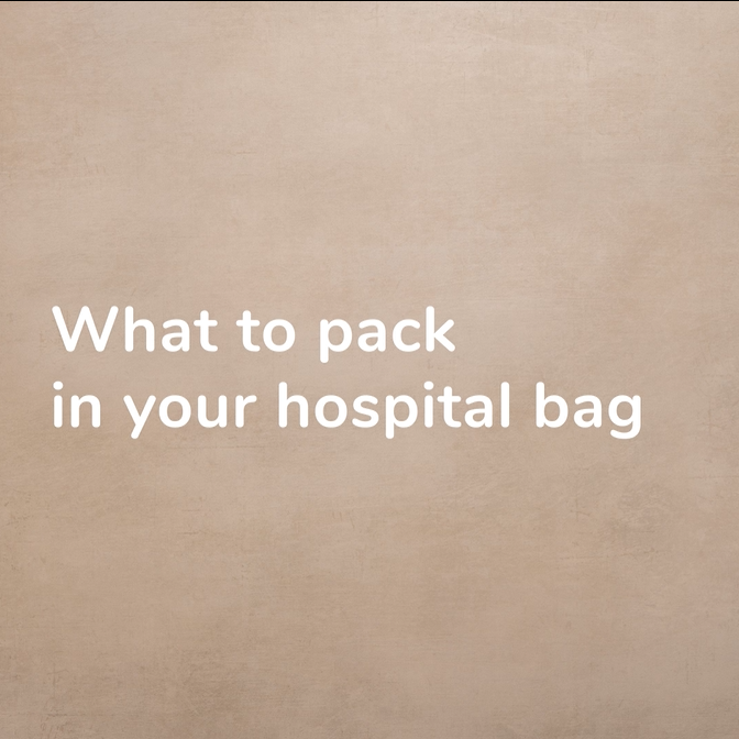 What to pack in your caesarean hospital bag