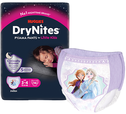 DryNites Pijama Pants Niña 4-7 Años 9 10ds Huggies