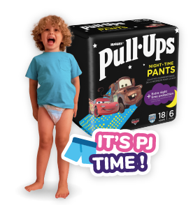 Huggies® Pull-Ups® Night Time Nappy Pants, Boy Size 6, 18 Pants