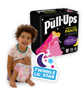 Pull-Ups Girls' Nighttime Potty Training Pants Training Underwear